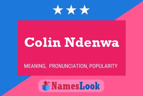 Pôster do nome Colin Ndenwa