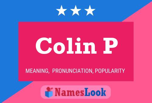 Pôster do nome Colin P