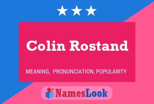 Pôster do nome Colin Rostand