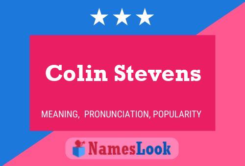 Pôster do nome Colin Stevens