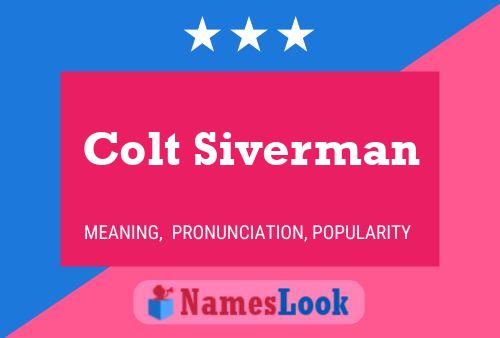 Pôster do nome Colt Siverman