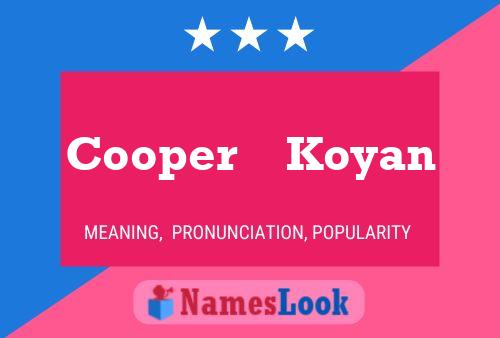 Pôster do nome Cooper    Koyan