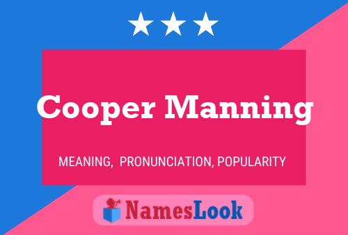 Pôster do nome Cooper Manning