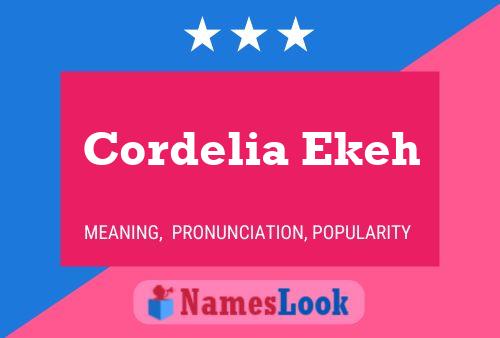 Pôster do nome Cordelia Ekeh