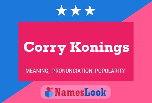 Pôster do nome Corry Konings