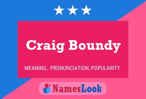 Pôster do nome Craig Boundy