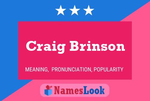 Pôster do nome Craig Brinson