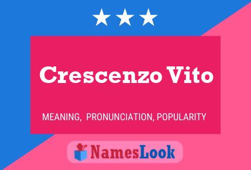 Pôster do nome Crescenzo Vito