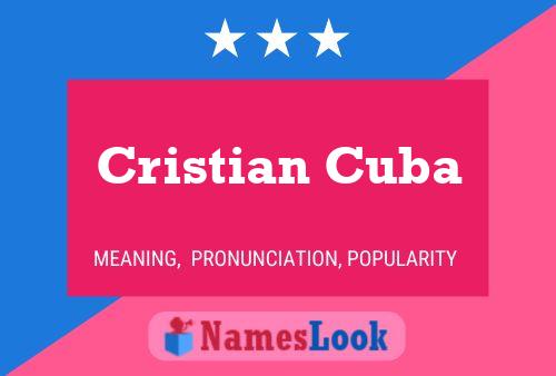 Pôster do nome Cristian Cuba