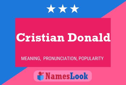 Pôster do nome Cristian Donald