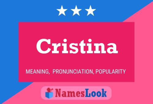 Pôster do nome Cristina