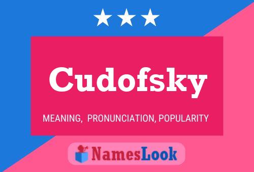 Pôster do nome Cudofsky