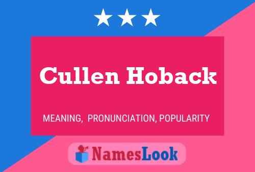 Pôster do nome Cullen Hoback