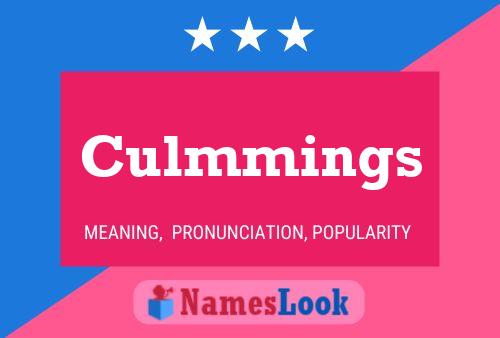 Pôster do nome Culmmings