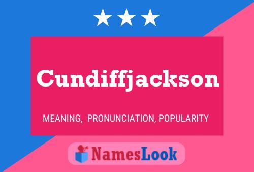 Pôster do nome Cundiffjackson