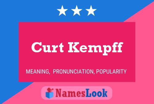 Pôster do nome Curt Kempff