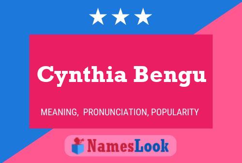 Pôster do nome Cynthia Bengu