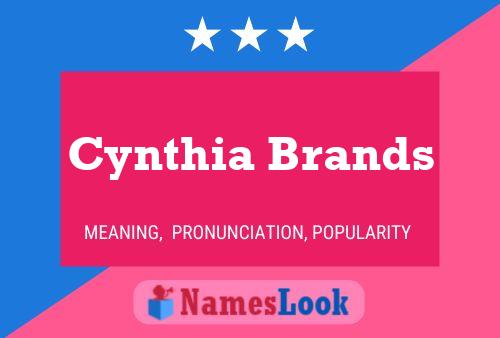 Pôster do nome Cynthia Brands