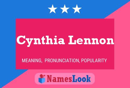 Pôster do nome Cynthia Lennon