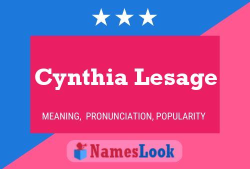 Pôster do nome Cynthia Lesage