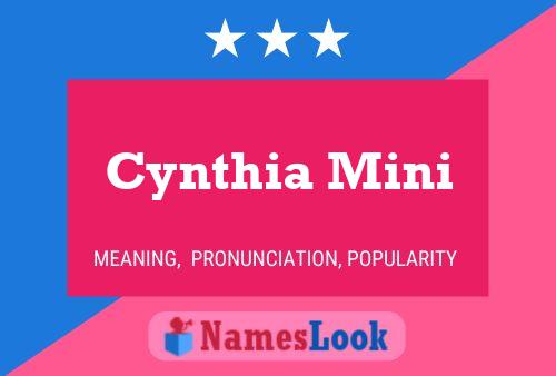 Pôster do nome Cynthia Mini