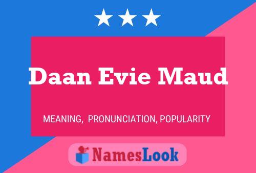 Pôster do nome Daan Evie Maud