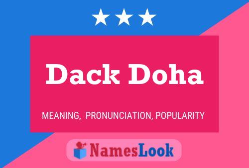 Pôster do nome Dack Doha