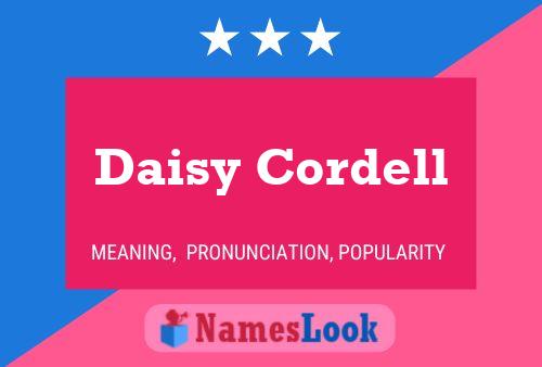 Pôster do nome Daisy Cordell