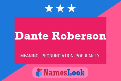 Pôster do nome Dante Roberson