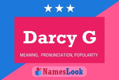 Pôster do nome Darcy G