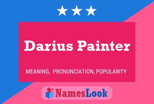 Pôster do nome Darius Painter