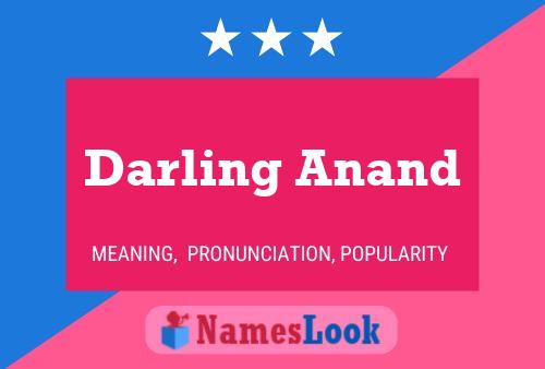 Pôster do nome Darling Anand