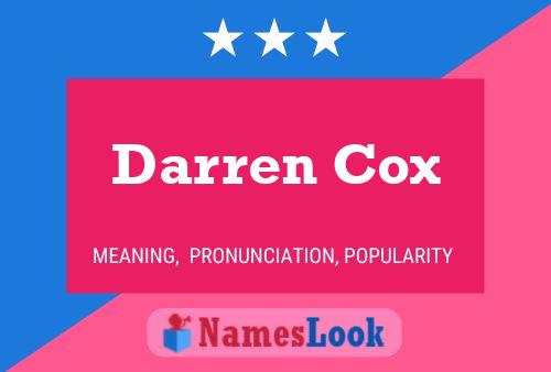 Pôster do nome Darren Cox