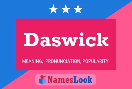 Pôster do nome Daswick