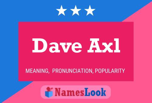 Pôster do nome Dave Axl