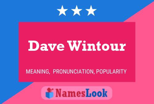 Pôster do nome Dave Wintour