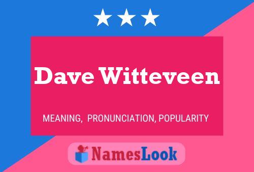 Pôster do nome Dave Witteveen