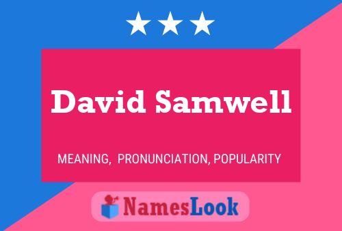 Pôster do nome David Samwell