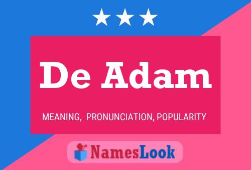 Pôster do nome De Adam