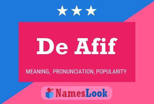 Pôster do nome De Afif