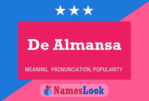 Pôster do nome De Almansa