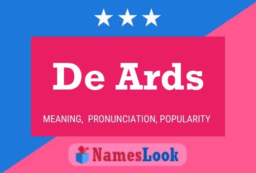 Pôster do nome De Ards