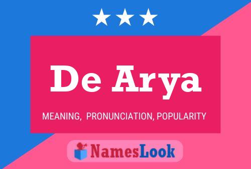 Pôster do nome De Arya