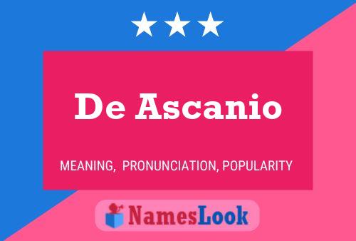 Pôster do nome De Ascanio