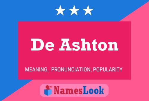 Pôster do nome De Ashton