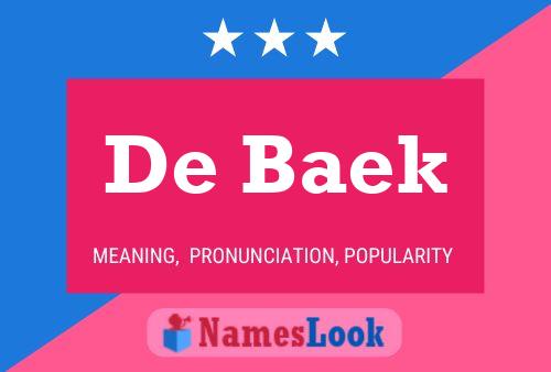 Pôster do nome De Baek