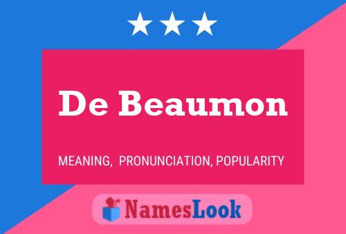 Pôster do nome De Beaumon