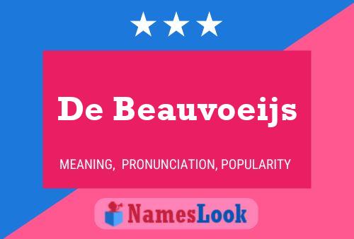 Pôster do nome De Beauvoeijs