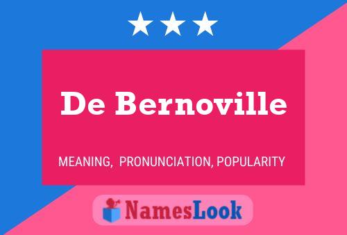 Pôster do nome De Bernoville