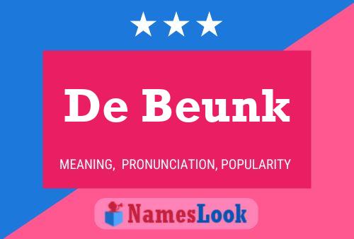 Pôster do nome De Beunk